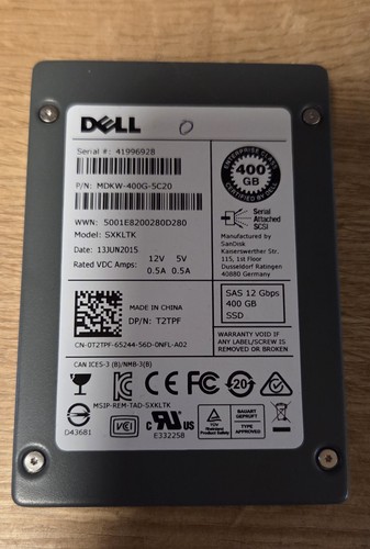 Dell 400gb sas 12g - dell, 2.5"