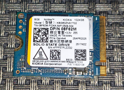Dell 08f62m kioxia bg6 1tb - dell,