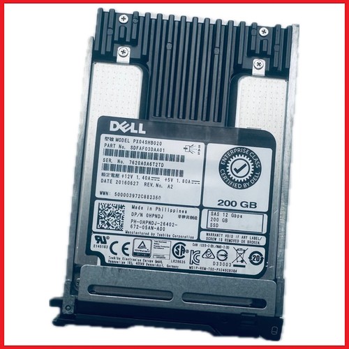 Dell 200gb sas ssd - 12gbps, 2.5