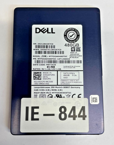 Dell mtfddak480tdc 3dcp0 480gb - mtfddak480tdc,