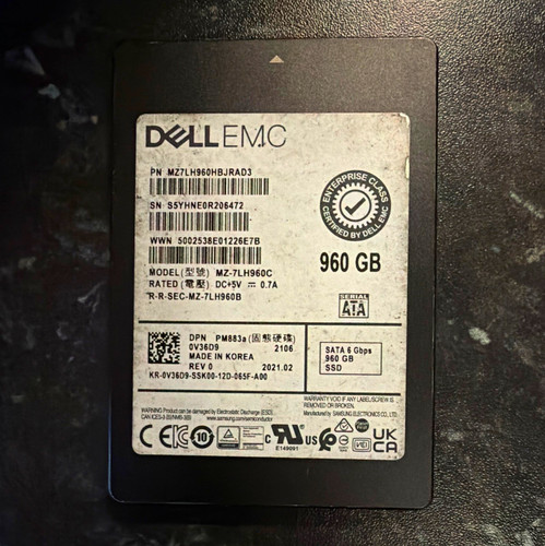 Dell emc 960gb 5in sata - 960gb, iii