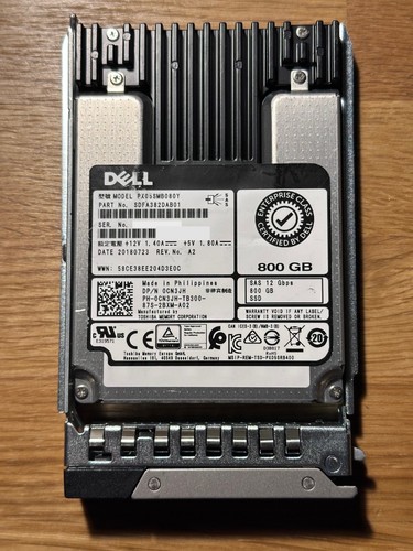 Dell 800gb 5in 12gbps - 12gbps, sas