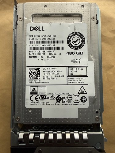 Dell 480gb ssd - 480gb, 12gbps